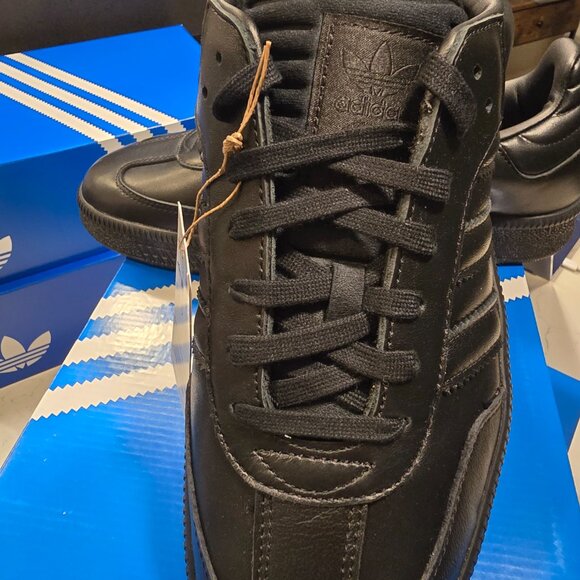 Adidas Samba XLG JI3195 Unisex Triple Black Originals Men's Size 12 Shoes NEW - Picture 2 of 16